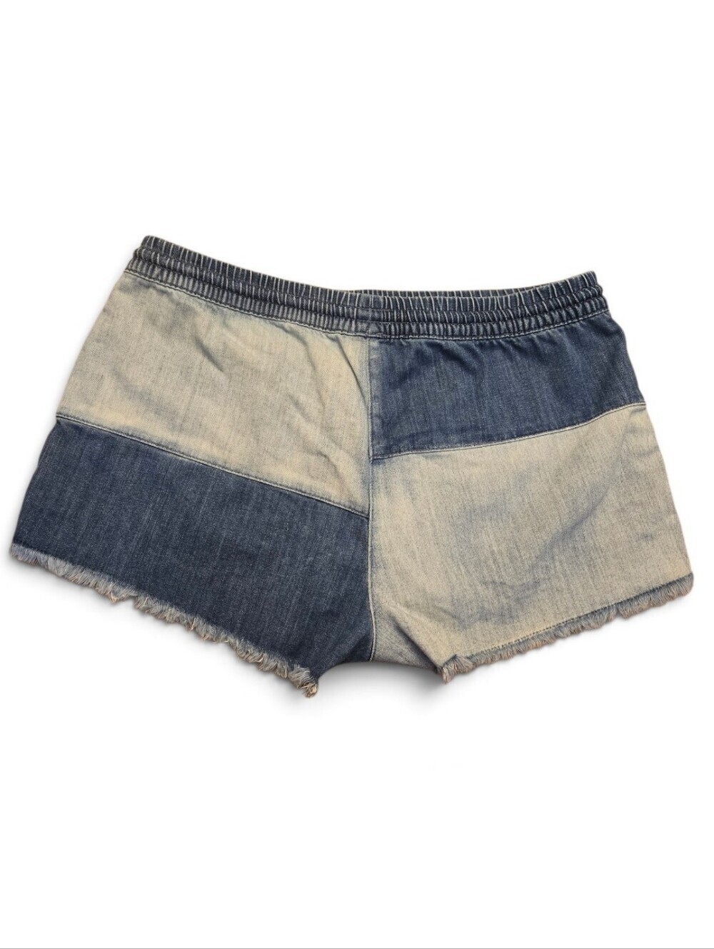 Aerie Two-Tone Patchwork Shorts - Picture 6 of 6